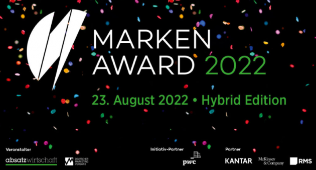 Am 23. August 2022 wurde in den Kategorien Markenfhrung und Gesellschaftliches Engagement der Marken-Award verliehen - Quelle: Screenshot Absatzwirtschaft